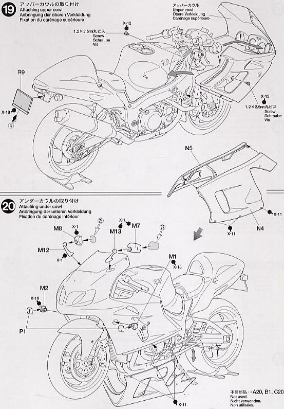 Yoshimura Hayabusa X-1 (Model Car) Assembly guide8