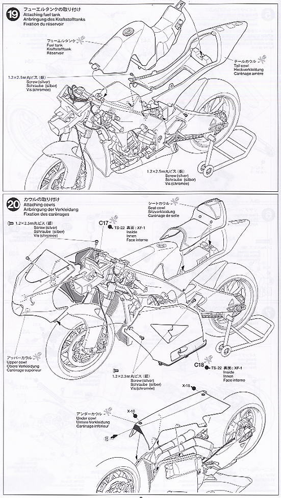 Kawasaki Ninja ZX-RR (Model Car) Assembly guide8