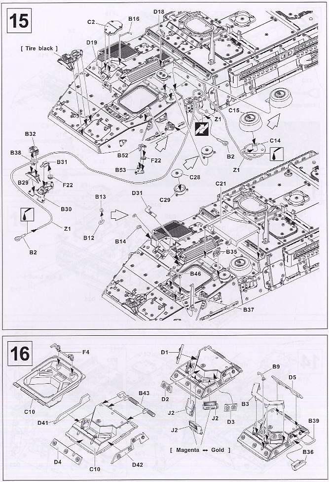 M1126 8x8 ICV Stryker (Plastic model) Assembly guide6
