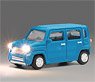 ジャストプラグ自動車 軽SUV 青 (電球色ヘッドライト) (鉄道模型)