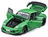 RWB 993 Green - Rotating display ※フル開閉機能付 回転台座バージョン) (ミニカー)