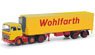 (HO) メルセデスベンツ LPS 2032 冷蔵ボックスセミトレーラー `Wohlfarth` (鉄道模型)