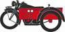 (N) BSAモーターバイク サイドカー付 Royal Mail (鉄道模型)