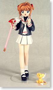 Kinomoto Sakura Tomoe Elementary School Uniform (Winter Ver.) 2 with Kerochyan (Resin Kit)