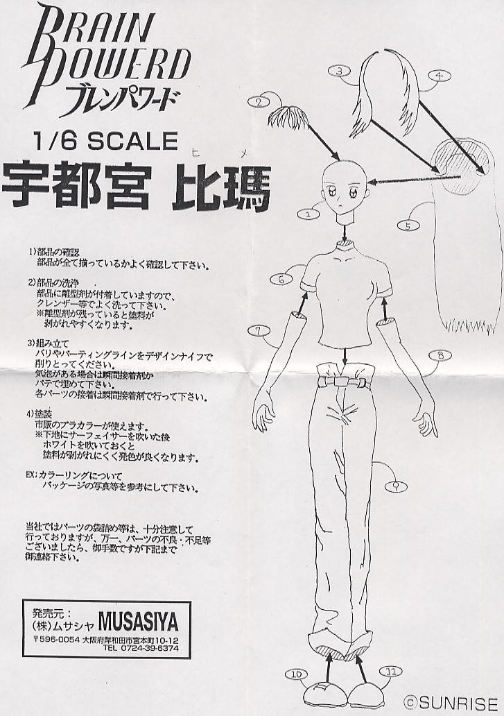 Utsunomiya Hime (Resin Kit) Assembly guide1