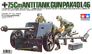 German 75mm Anti-Tank Gun Pak.40 (Plastic model)