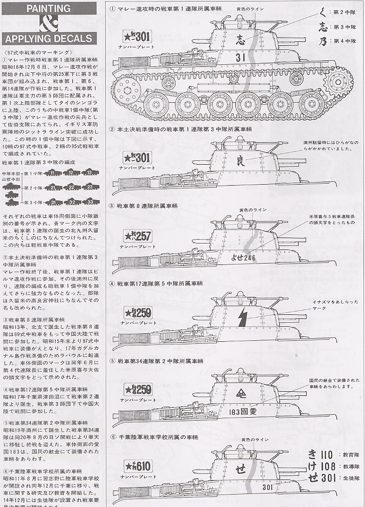 日本陸軍 97式中戦車チハ (プラモデル) 塗装2