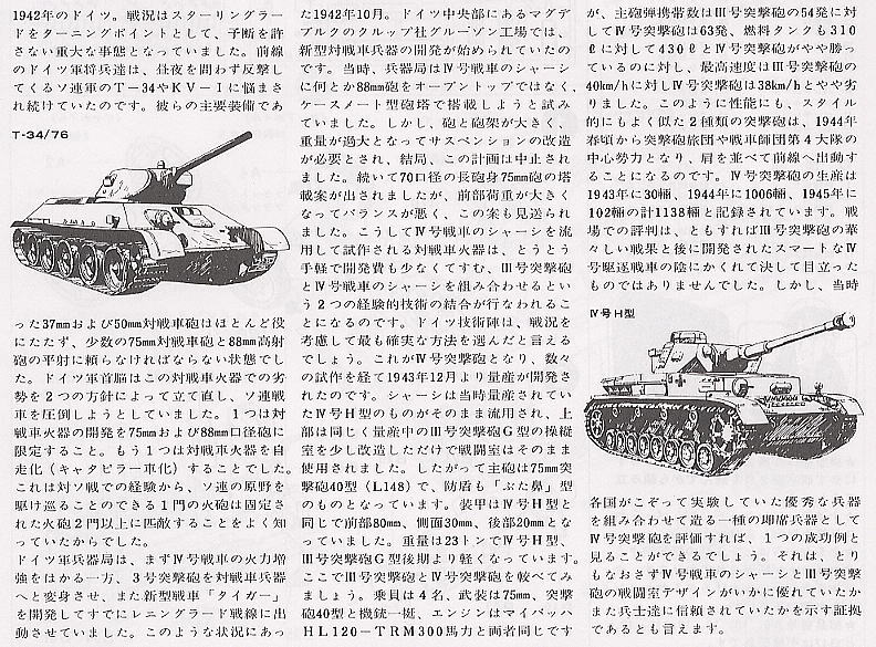 ドイツ IV号突撃砲戦車 (プラモデル) 解説1