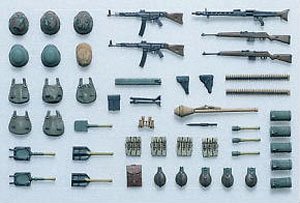 ドイツ歩兵装備品セットB(大戦中・後期) (プラモデル)