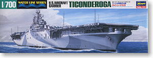 USS Aircraft Carrier Ticonderoga (CV-14) (Plastic model)