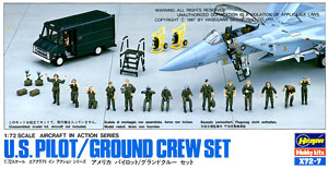 U.S.Pilot / Ground Crew Set (Plastic model)