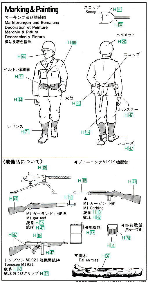 アメリカ歩兵 コンバットチーム (プラモデル) 塗装2