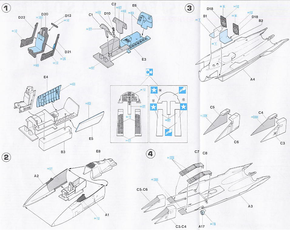 F-15J イーグル 航空自衛隊 (プラモデル) 設計図1