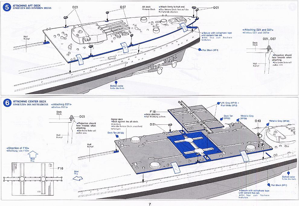イギリス戦艦 プリンス・オブ・ウェールズ　(プラモデル) 英語設計図3