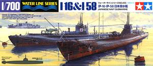 日本潜水艦 伊-16/伊-58 (2艦1組) (プラモデル)
