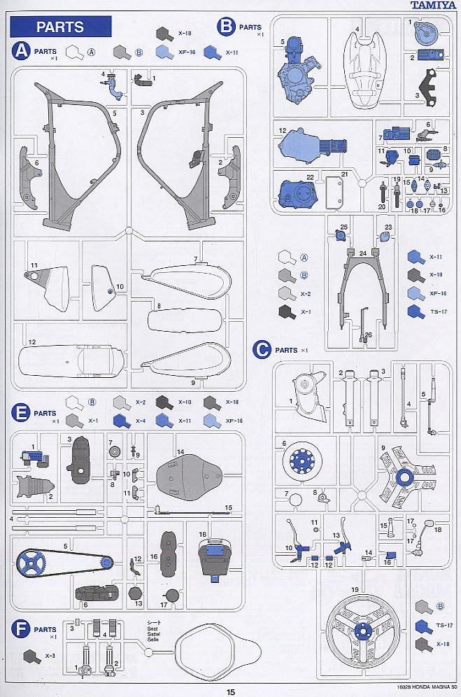 ホンダマグナ50 (プラモデル) 設計図11 モーダル