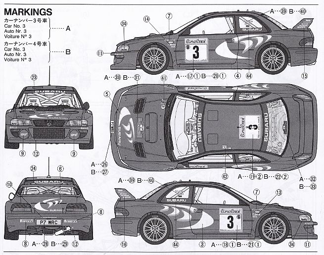 Subaru Impreza WRC `98 Monte Carlo (Model Car) Color2