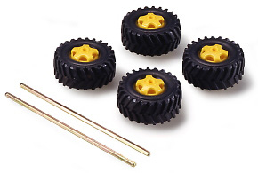 トラックタイヤセット(36mm径) (工作キット)