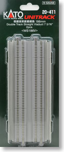 Unitrack Double Track Straight Viaduct 186mm (7 5/16``) < WS186V > (2pcs.) (Model Train)