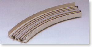 複線高架 曲線線路 R414/381-45° (2本入り) (鉄道模型)