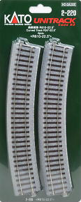 (HO) Unitrack Curved Track R610-22.5 degree (R24-22.5 degree) < R610-22.5 degree > (4pcs.) (Model Train)