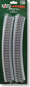 (HO) Unitrack Curved Track R790-22.5 degrees (R31 1/8-22.5 degrees) < R790-22.5 degree > (4pcs.) (Model Train)