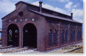 Brick Engine House Kit (Model Train)