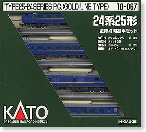24系25形 金帯 4両基本セット (基本・4両セット) (鉄道模型) パッケージ1
