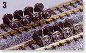φ5.6 片側絶縁黒色車輪 (8個入り) (鉄道模型)