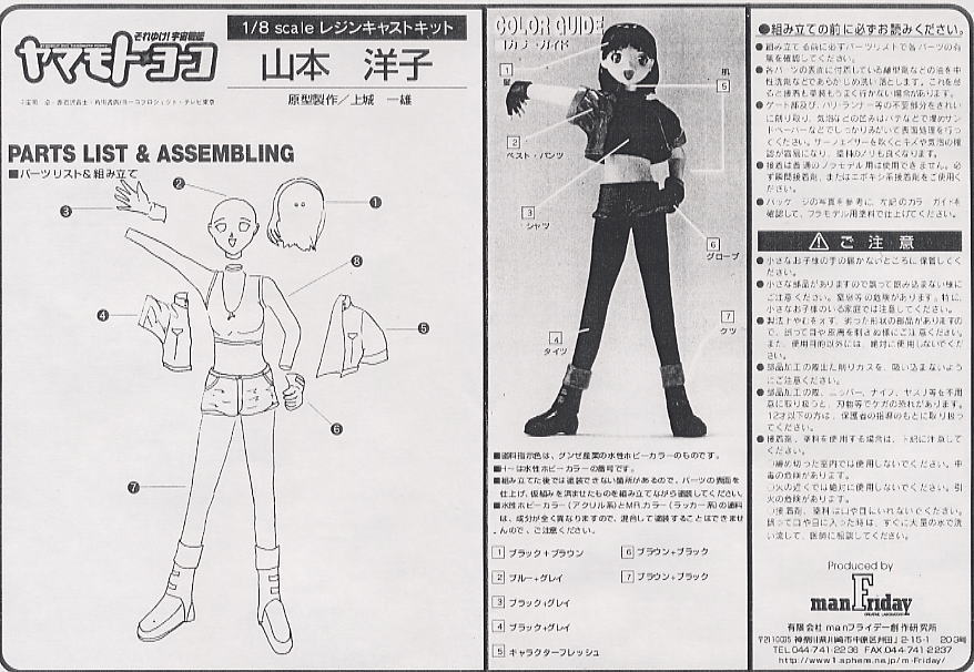 Yamamoto Yoko (Resin Kit) Assembly guide1