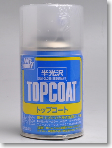 B502 水性トップコート 半光沢 (スプレー) (86ml) (コート材)