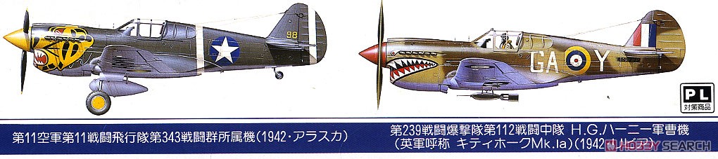 P-40E Curtis (Plastic model) 塗装1