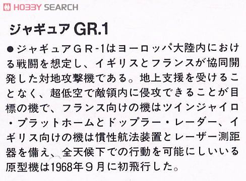 ジャギュア GR-1 (プラモデル) 解説1