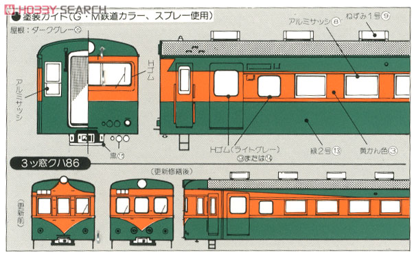 国鉄 クハ85 100形 制御車 (1両・組み立てキット) (鉄道模型) 塗装2