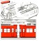 Meitetsu Series 5500 Mc+M`c 2 Car Formation Set (2-Car Unassembled Kit) (Model Train) 設計図1 Thumbnail