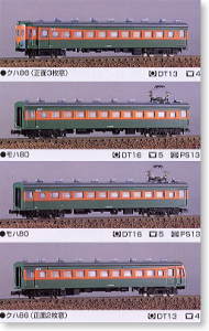 80系 トータルセットB 先頭車2・3枚窓 (4両セット) (鉄道模型)
