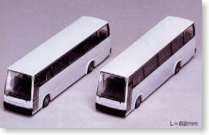 三菱ふそう スーパーエアロ 白塗装バス (鉄道模型)