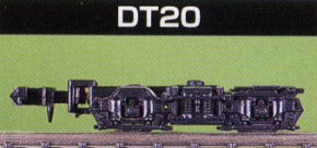 [ 5008 ] Bogie Type DT20 (Black) (2pcs.) (Model Train)