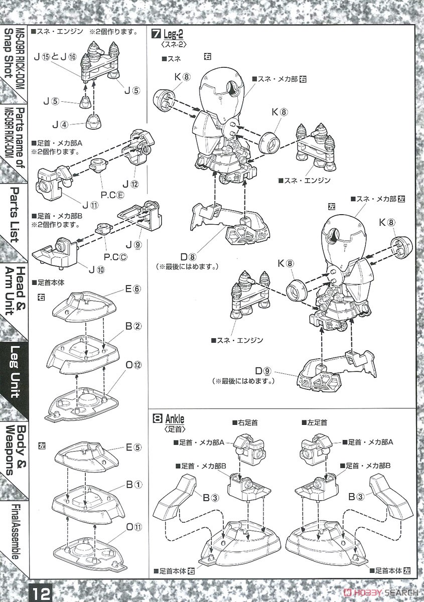 MS-09R リックドム (MG) (ガンプラ) 設計図3