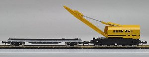 J.N.R. Railway Crane Type SO80 (with Flat Wagon Type CHIKI7000) (Model Train)