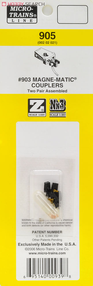 [ 905 ] Z & Nn3 Magne-Matic(R) Couplers #903 Body Mount Coupler Two Pair Assembled (2pair) (Model Train) Item picture1
