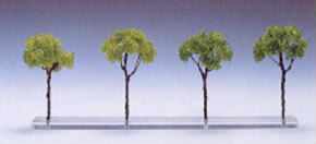 常緑樹 ライトグリーン (4本セット) (鉄道模型)
