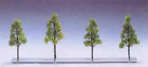 落葉樹 ライトグリーン (4本セット) (鉄道模型)