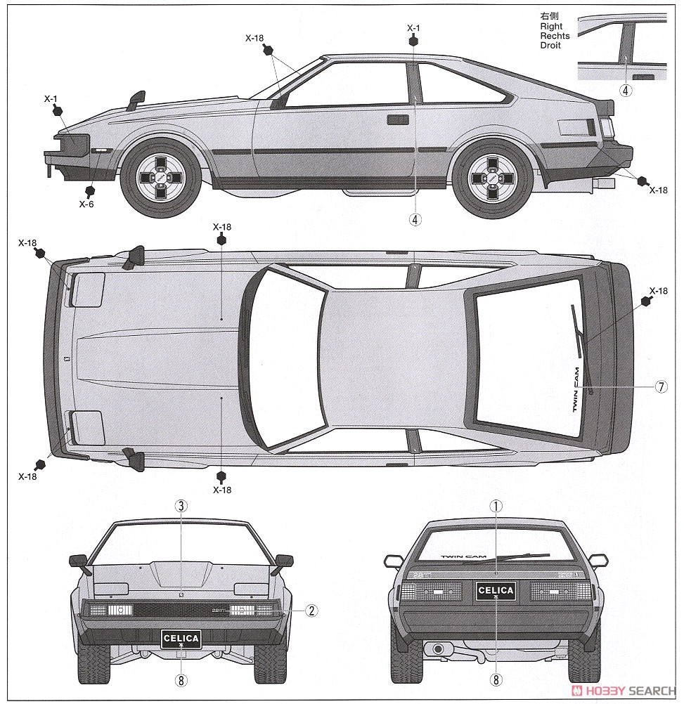 トヨタ セリカ XX 2800GT (プラモデル) 塗装3