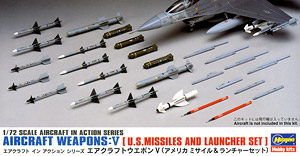 Aircraft Weapons V U.S.Missiles And Launcher Set (Plastic model)