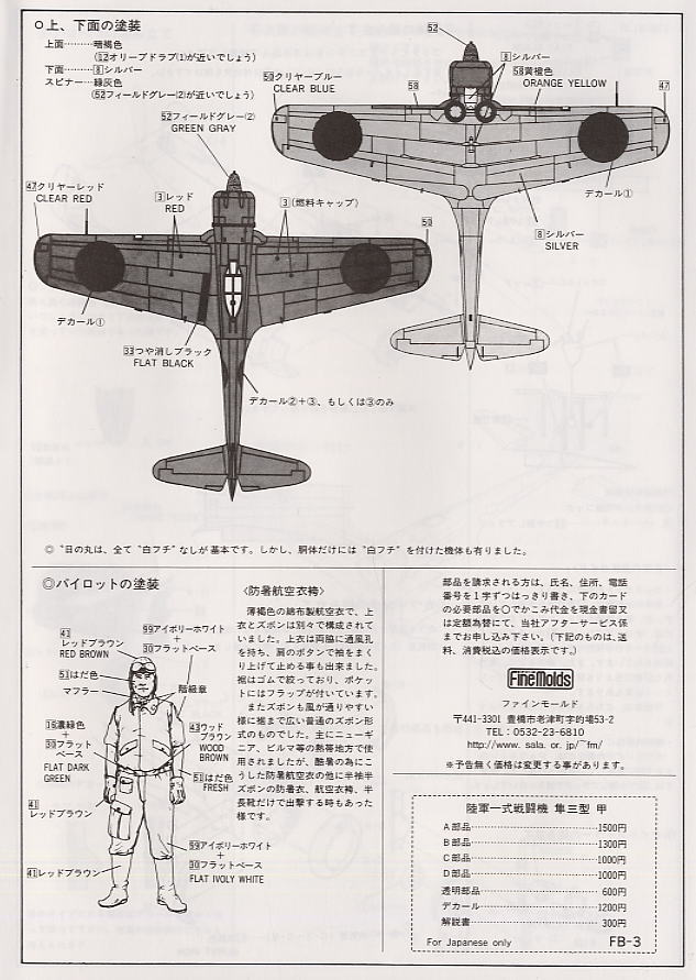 中島キ43-III 陸軍一式戦闘機 隼三型甲 (プラモデル) 塗装1