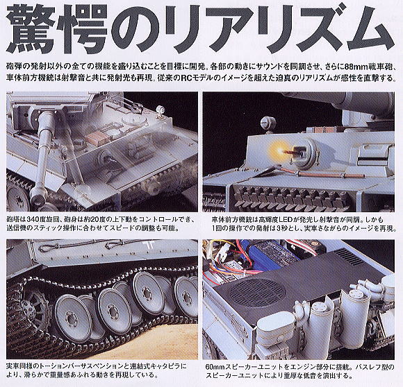 ドイツ重戦車タイガーI初期生産型 フルオペレーションセット (ラジコン) 商品画像3