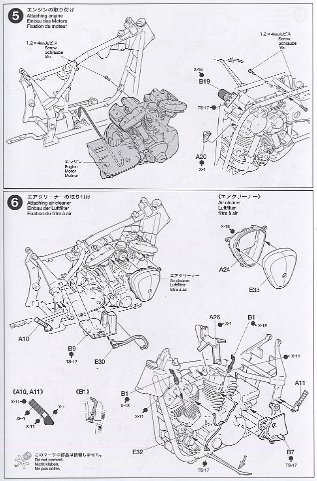 Yamaha XV1600 Roadstar (Model Car) Assembly guide3