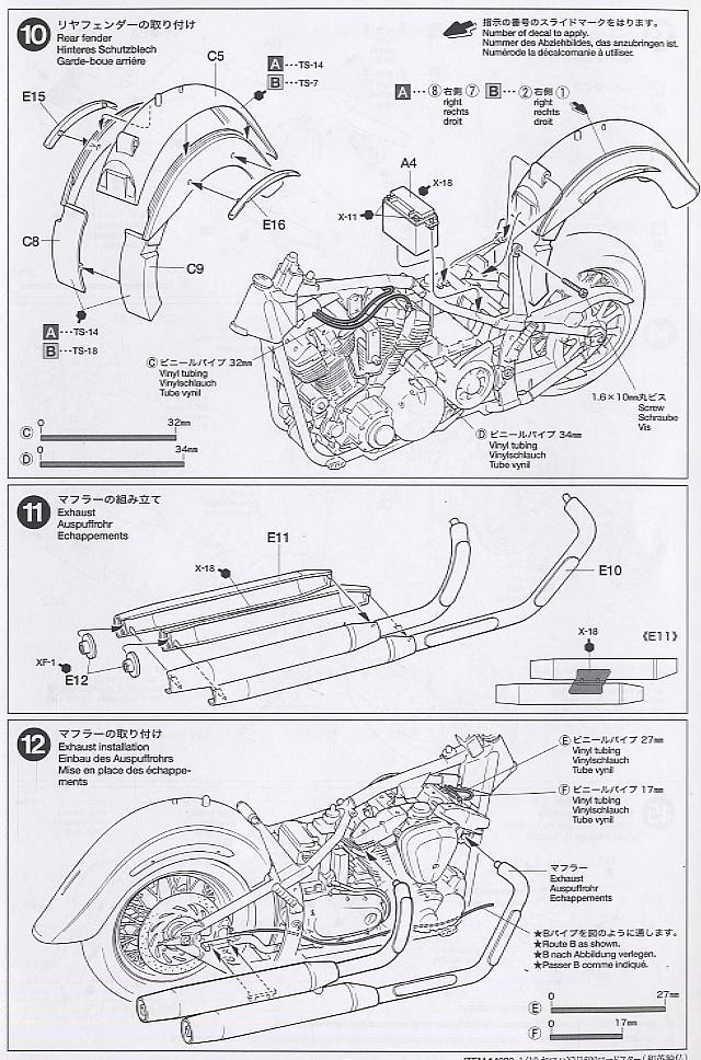 Yamaha XV1600 Roadstar (Model Car) Assembly guide5