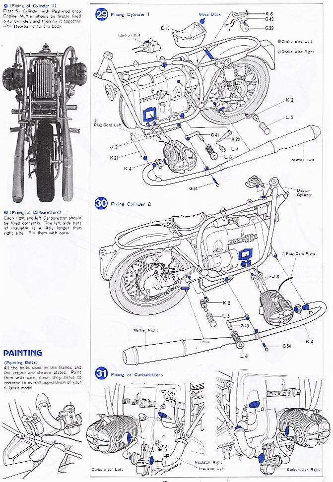 BMW R90S (プラモデル) 英語設計図8